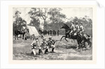 The Royal Military Tournament: The Victorian Rifles Practising at Windsor UK by Anonymous