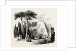 The English Cemetery and Pyramid of Caius Cestius. Rome Italy by Anonymous