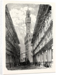 The Uffizi the Palazzo Vecchio and Statuary in the Piazza by Anonymous