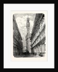 The Uffizi the Palazzo Vecchio and Statuary in the Piazza by Anonymous