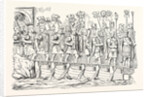 Roman Soldiers Passing Over a Bridge of Boats by Anonymous