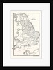 Map of England Showing the Anglo-Saxon Kingdoms and Danish Districts by Anonymous