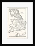 Map of England Showing the Anglo-Saxon Kingdoms and Danish Districts by Anonymous