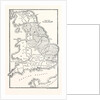 Map of England Showing the Anglo-Saxon Kingdoms and Danish Districts by Anonymous