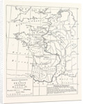 Map of the English Possessions in France (1189). by Anonymous