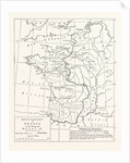 Map of the English Possessions in France (1189). by Anonymous