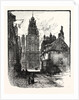 View in Calais: Rue De La Citadelle Showing the Belfry by Anonymous