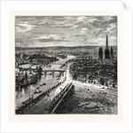 View of Rouen from St. Catherine's Hill. by Anonymous