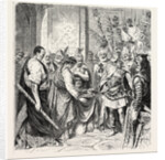 Augustulus the Last Roman Emperor Surrenders to Odoacer. by Anonymous