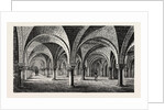 Norman Architecture Crypt of Canterbury Cathedral by Anonymous