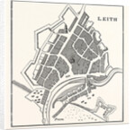 Edinburgh: Plan of Leith Showing the Eastern Fortifications. (Facsimile after Greenville Collins' Great Britain's Coasting Pilot London 1693.) by Anonymous