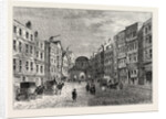 Temple Bar West Front in 1710 London by Anonymous