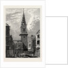 St. Bride's Church Fleet Street 1824 London by Anonymous
