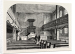 Interior of the Moravian Chapel in Fetter Lane London by Anonymous