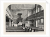 Interior of the Moravian Chapel in Fetter Lane London by Anonymous