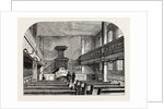 Interior of the Moravian Chapel in Fetter Lane London by Anonymous