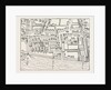 Fleet Street the Temple London from a Plan Published by Ralph Aggas 1563 by Anonymous