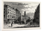 New Bridge Street and the Obelisk in 1795 London by Anonymous