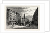 New Bridge Street and the Obelisk in 1795 London by Anonymous