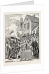 Laying the Foundation-Stone of Blackfriars Bridge 1760 London by Anonymous