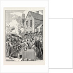 Laying the Foundation-Stone of Blackfriars Bridge 1760 London by Anonymous