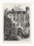 Outer Court of La Belle Sauvage in 1828 London by Anonymous