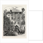 Outer Court of La Belle Sauvage in 1828 London by Anonymous