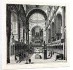 The Choir of St. Paul's Before the Removal of the Screen London by Anonymous