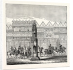 Cheapside Cross As It Appeared in 1547 Showing Part of the Procession of Edward VI. To His Coronation by Anonymous