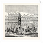 Cheapside Cross As It Appeared in 1547 Showing Part of the Procession of Edward VI. To His Coronation by Anonymous