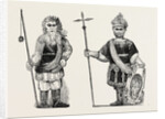 Figures of Gog and Magog Set Up in Guildhall after the Fire London by Anonymous