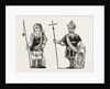 Figures of Gog and Magog Set Up in Guildhall after the Fire London by Anonymous
