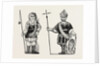 Figures of Gog and Magog Set Up in Guildhall after the Fire London by Anonymous