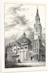 Exterior of St. Stephen's Walbrook in 1700 London by Anonymous