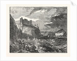 View of Tantallon Castle with the Bass Rock in the Distance by Anonymous