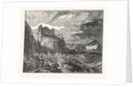 View of Tantallon Castle with the Bass Rock in the Distance by Anonymous