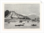 Castle and Village of Durnstein from the Danube by Anonymous