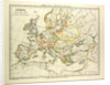 Map of Europe in 1400 by Anonymous