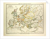 Map of Europe in 1400 by Anonymous
