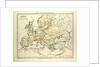 Map of Europe in 1400 by Anonymous
