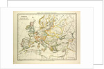 Map of Europe in 1400 by Anonymous