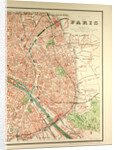 Map of Paris by Anonymous