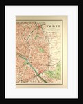 Map of Paris by Anonymous