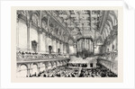 The New Town Hall at Portsmouth: Ceremony in the Grand Hall, the Prince of Wales Declaring the Building Open, UK by Anonymous
