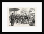 The Military Exhibition: The Pipers of the Argyle and Sutherland Highlanders Parading the Grounds by Anonymous
