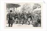 The Military Exhibition: The Pipers of the Argyle and Sutherland Highlanders Parading the Grounds by Anonymous