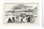 The Earthquake in Italy: Belluno, the Piazza Campitelli: The Inhabitants Taking Refuge in Tents by Anonymous