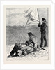 Sketches at the Autumn Manoeuvres: Party Practising for Signalling from Outpost to Field Telegraph by Anonymous