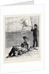 Sketches at the Autumn Manoeuvres: Party Practising for Signalling from Outpost to Field Telegraph by Anonymous