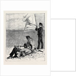Sketches at the Autumn Manoeuvres: Party Practising for Signalling from Outpost to Field Telegraph by Anonymous